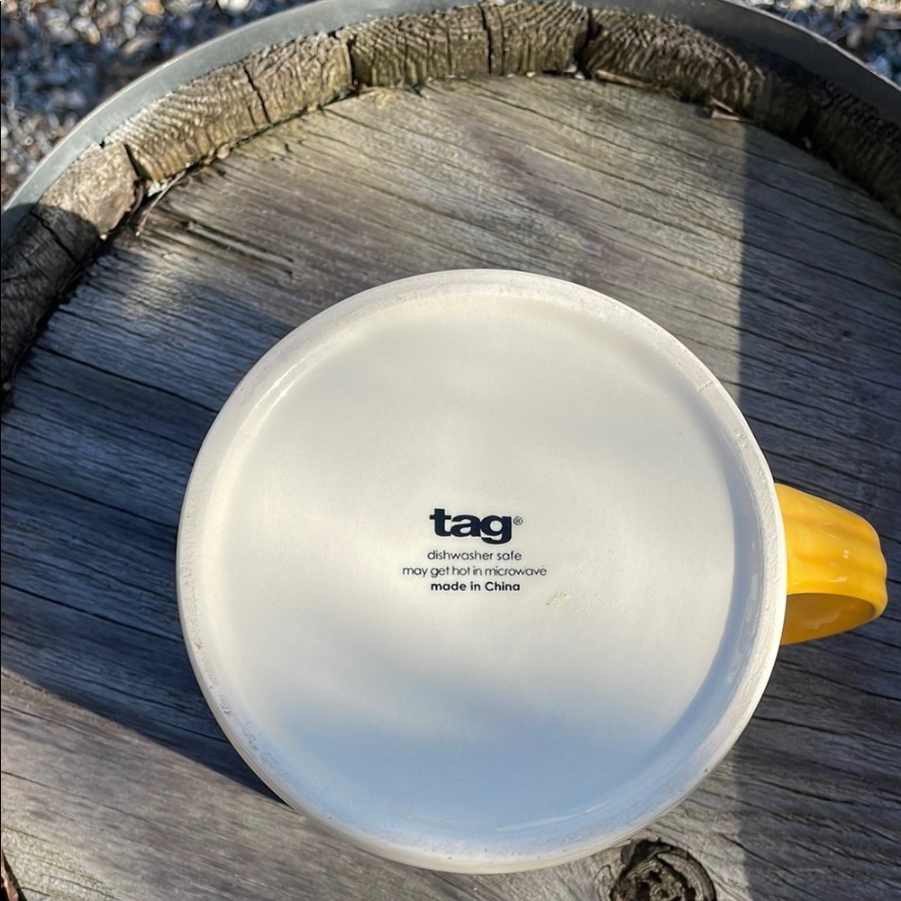 Rainbow Ceramic Mug with Orange Interior - Picture 2 of 4